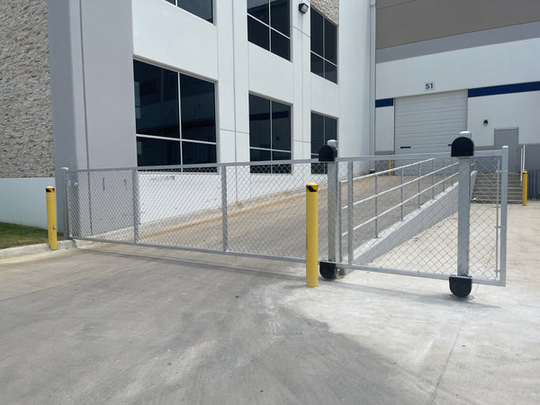 Four gates were installed in a commercial property in Lewisville