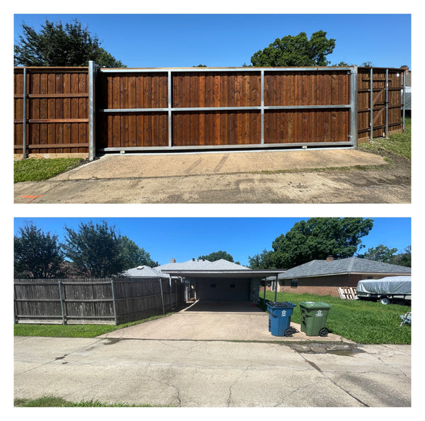 Gate and fence project in Lewisville