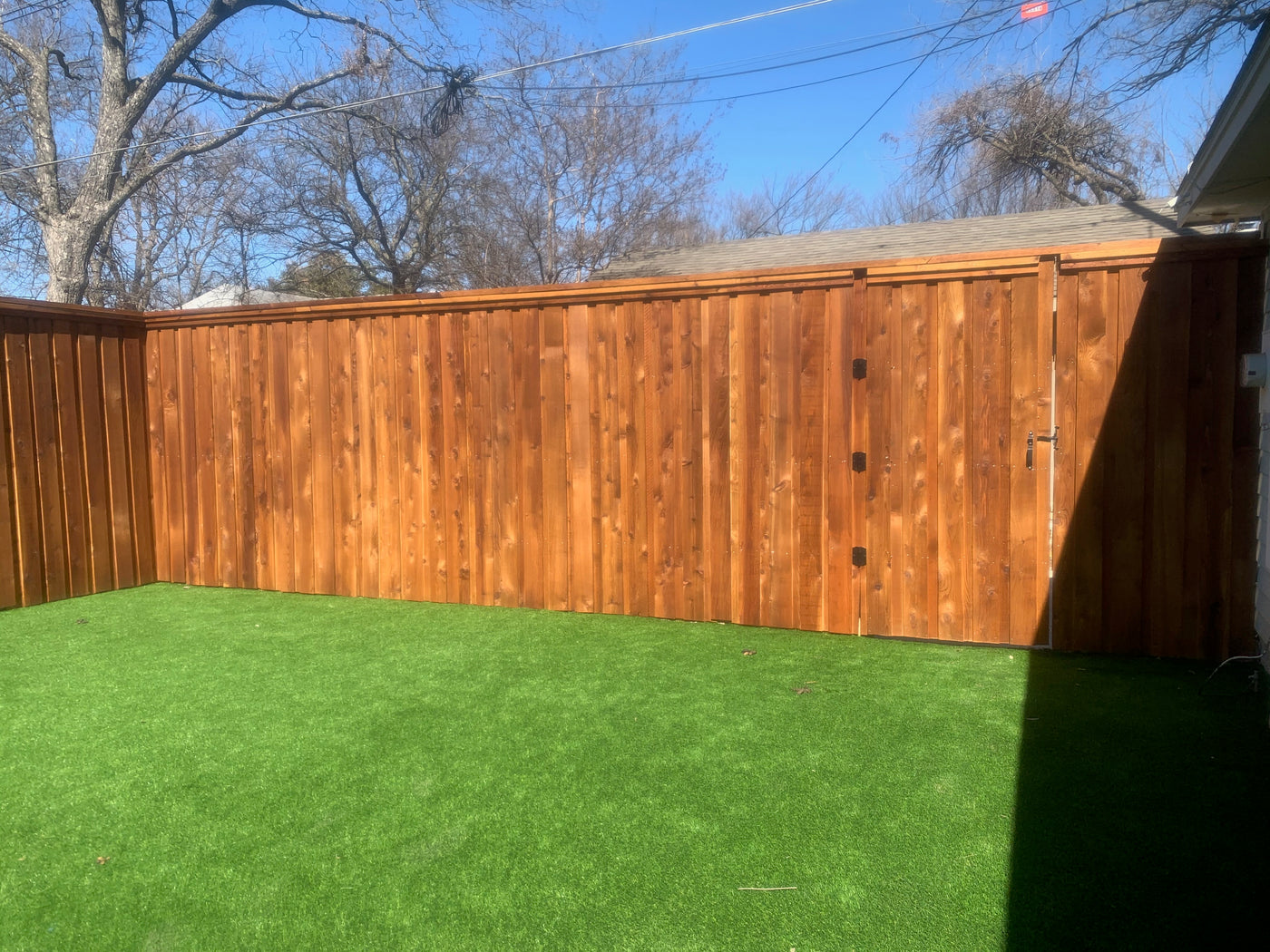 Wood pedestrian gate