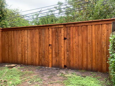 Wood pedestrian gate